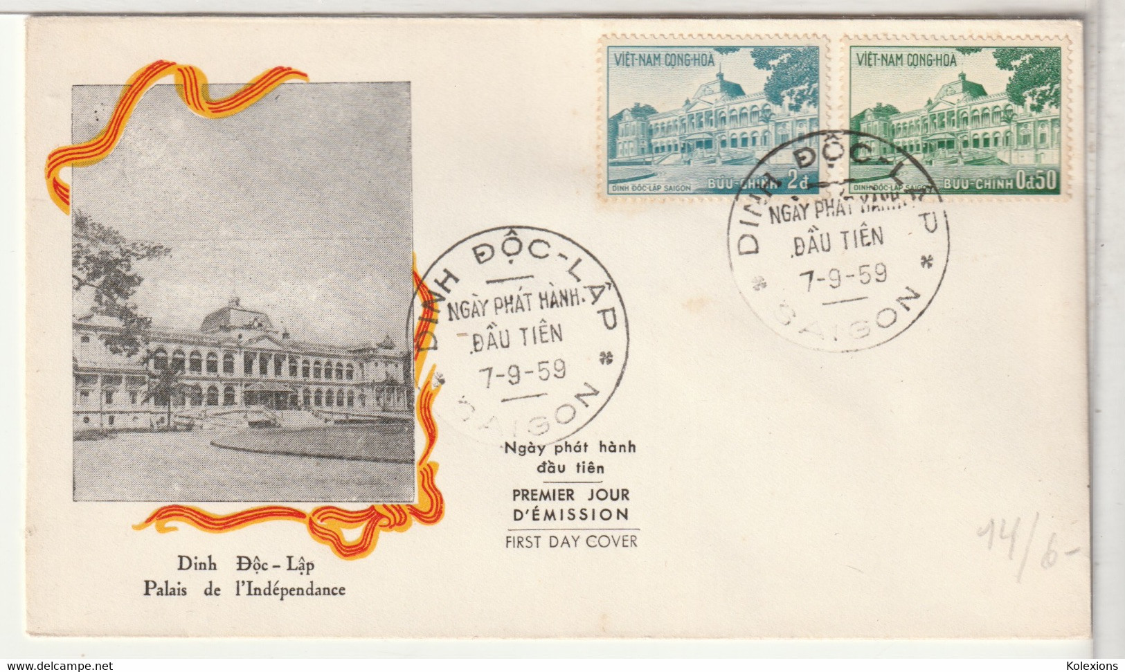 VIÊT-NAM - FDC - 1959 - ( FDC14) - Viêt-Nam