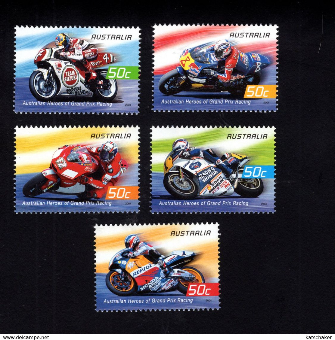 11844459644 2004  (XX) SCOTT  2306 2310 POSTFRIS MINT NEVER HINGED POSTFRISCH  - GRAND PRIX MOTORCYCLE RACING - Altri & Non Classificati