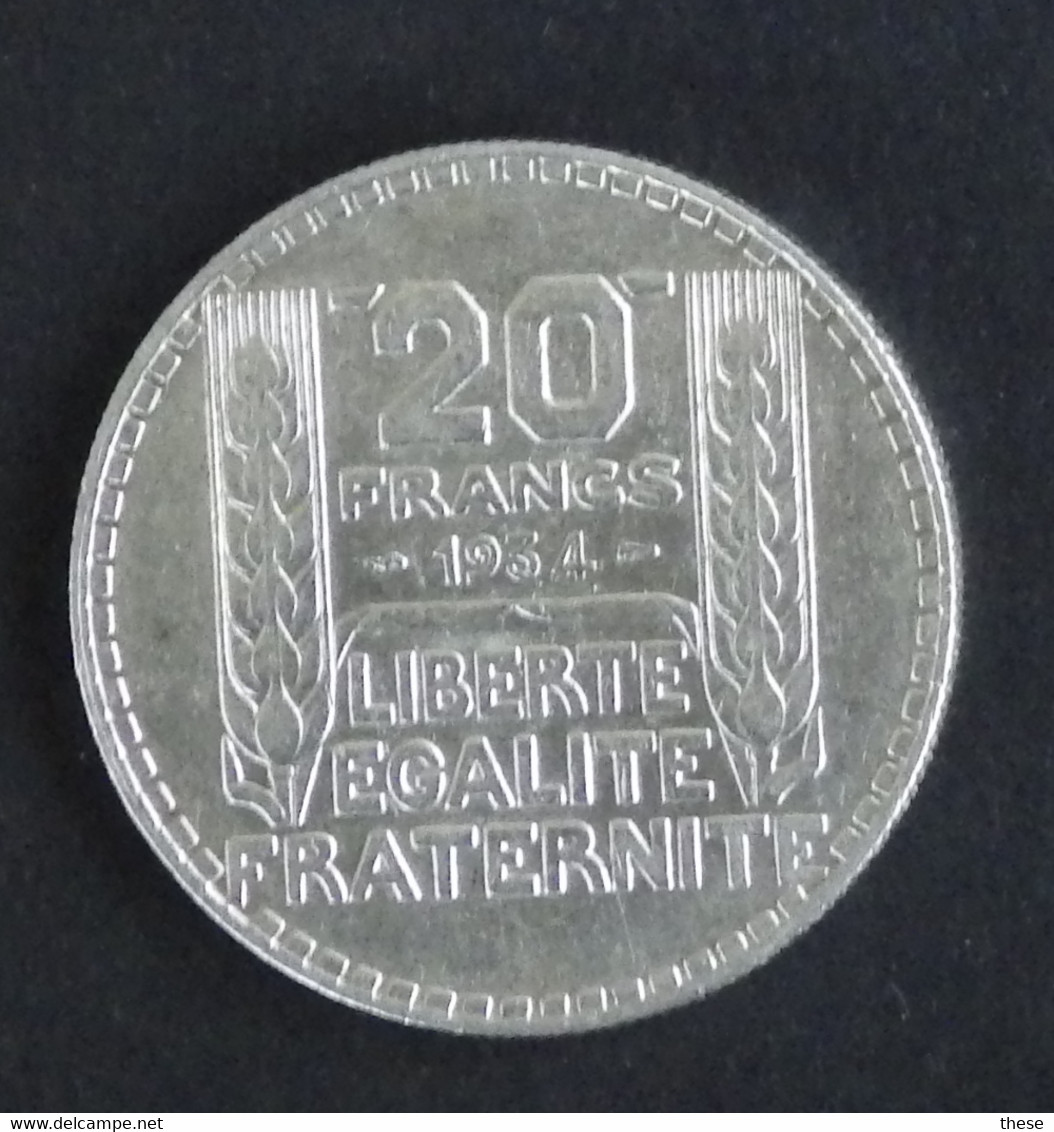 20 FRANCS TURIN  1934 - Andere & Zonder Classificatie