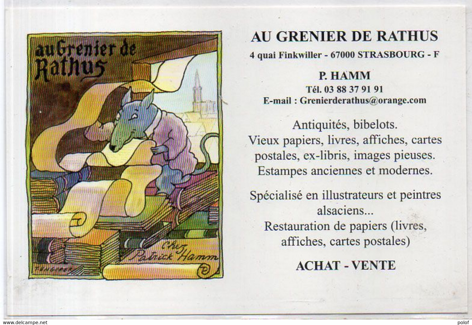 Tomi UNGERER - Au Grenier De Rathus - Chez Patrick HAMM - Rat (120930) - Ungerer