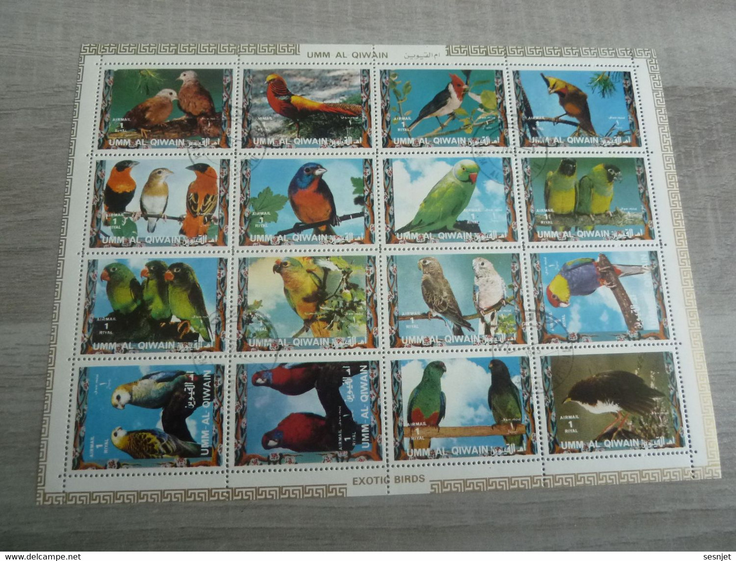 UMM AL QIWAIN - Bloc-Feuillet - Oiseaux - 1 Riyal - Air Mail - Année 1973 - - Umm Al-Qiwain