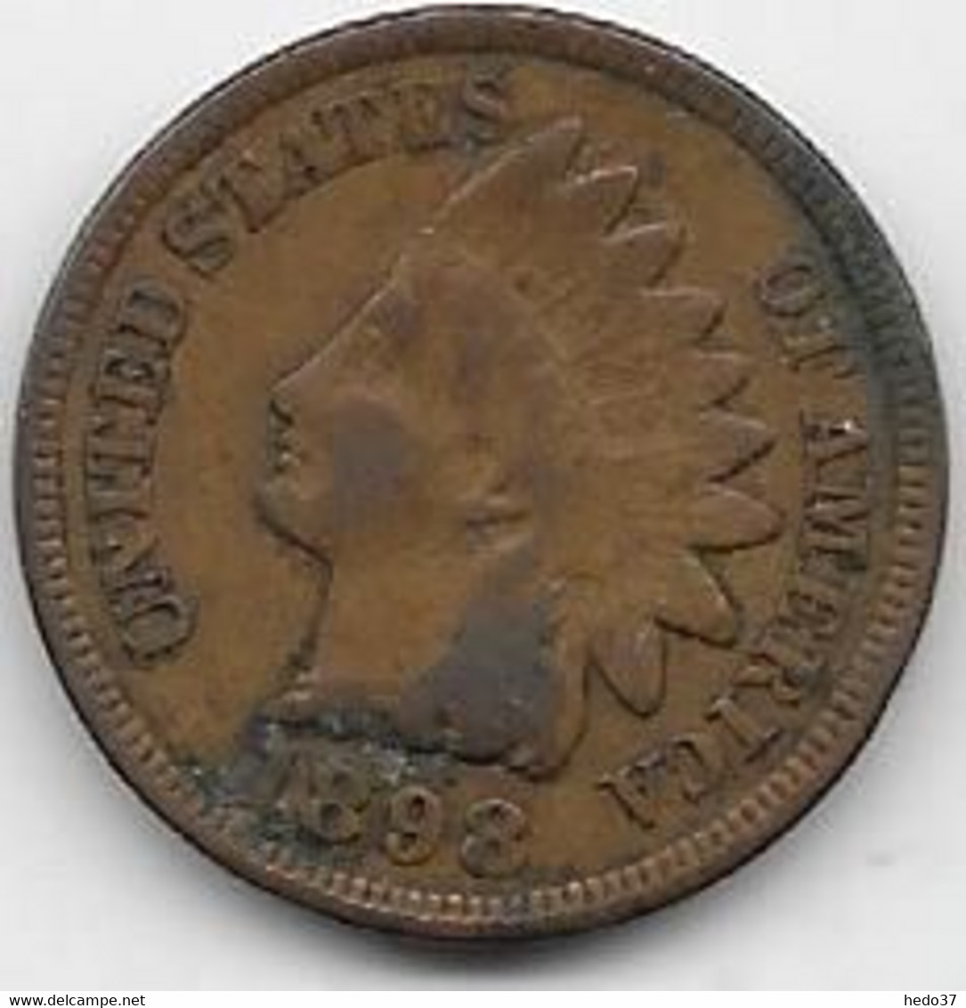 Etats Unis - 1 Cent 1898 - TTB - 1859-1909: Indian Head