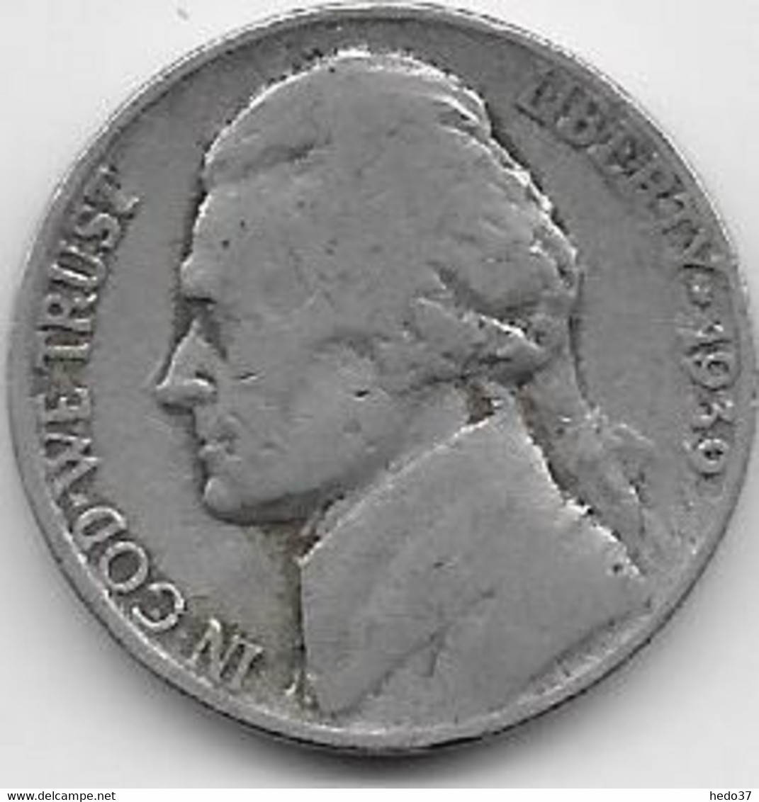 Etats Unis - 5 Cents 1939 - TB - 1938-42: Pièces D'Avant Guerre