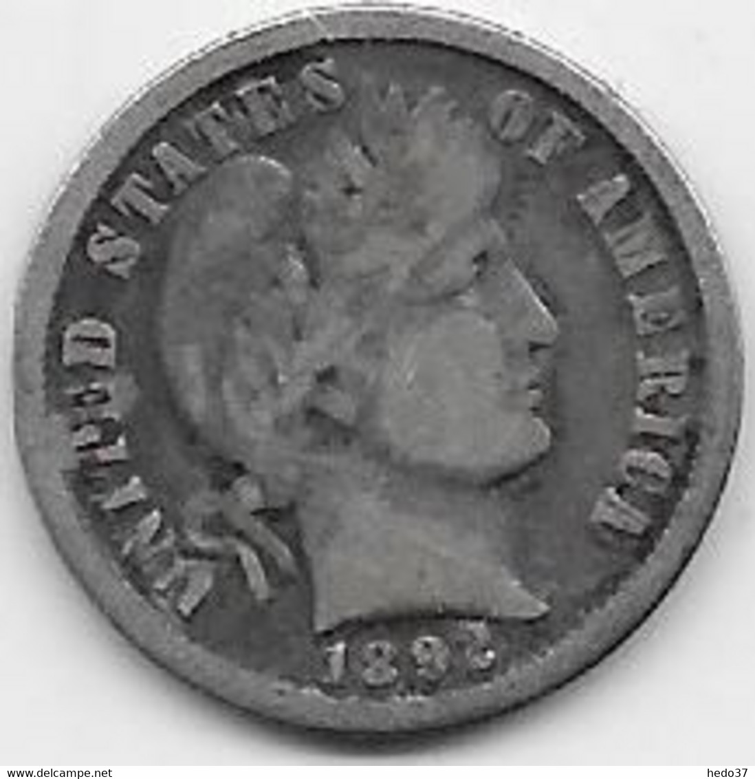 Etats Unis - 1 Dime Argent - 1892- TB - 1892-1916: Barber