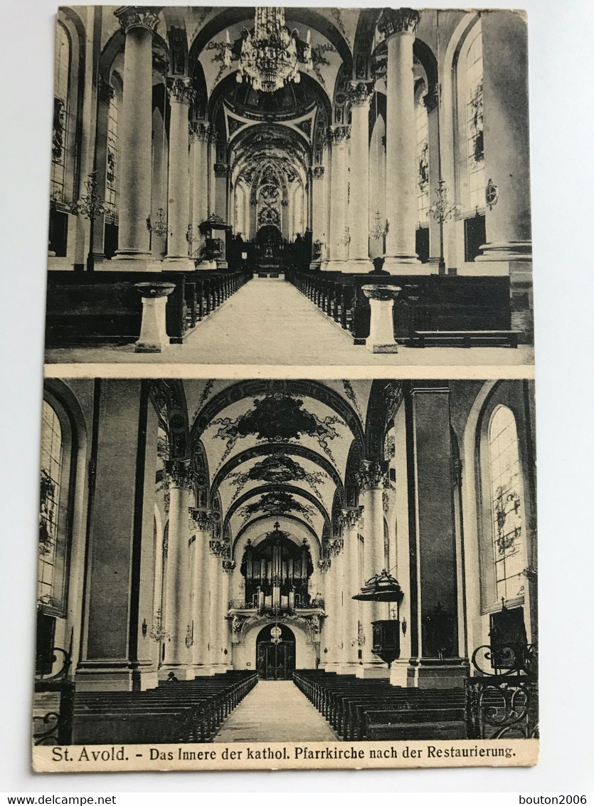 Saint Avold église Abbatiale Intérieure Après Rénovation Circulée 1911 - Saint-Avold