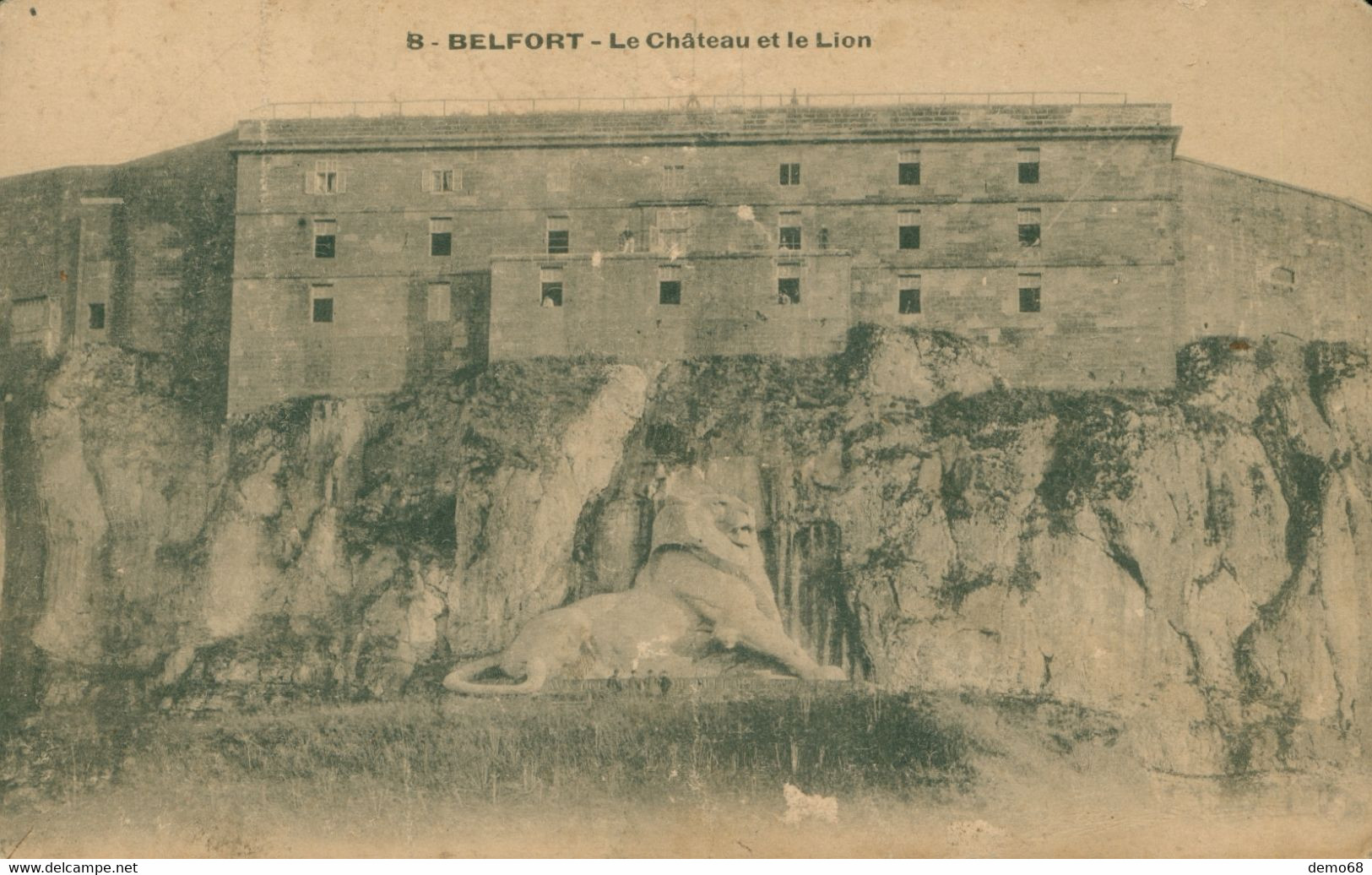 Belfort CPA CP 90 Territoire De Belfort 6 Cartes Le Lion Et Le Château Cartes Imprimées Et Photos - Belfort – Le Lion