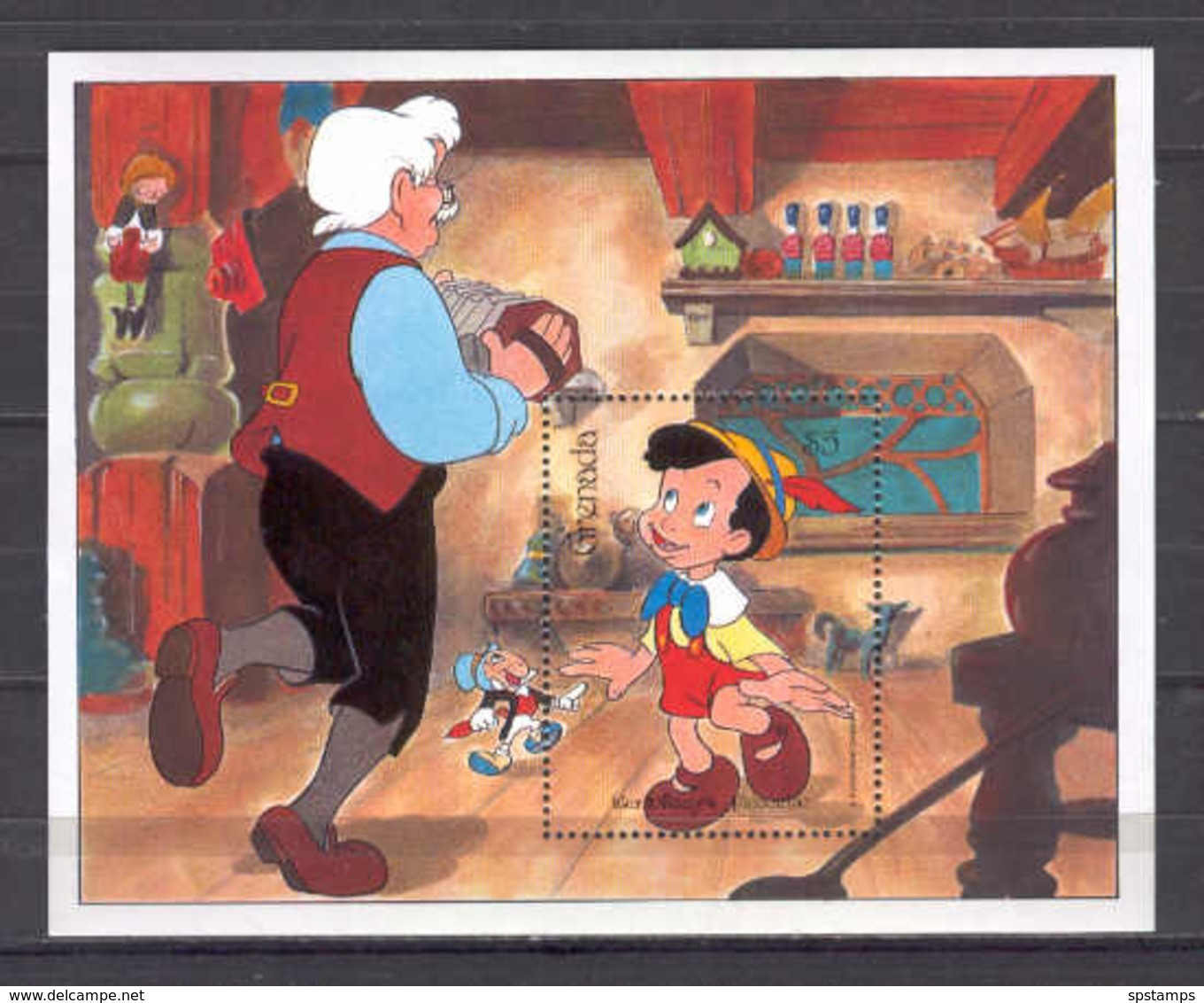 Disney Grenada 1987 Pinocchio MS MNH - Disney