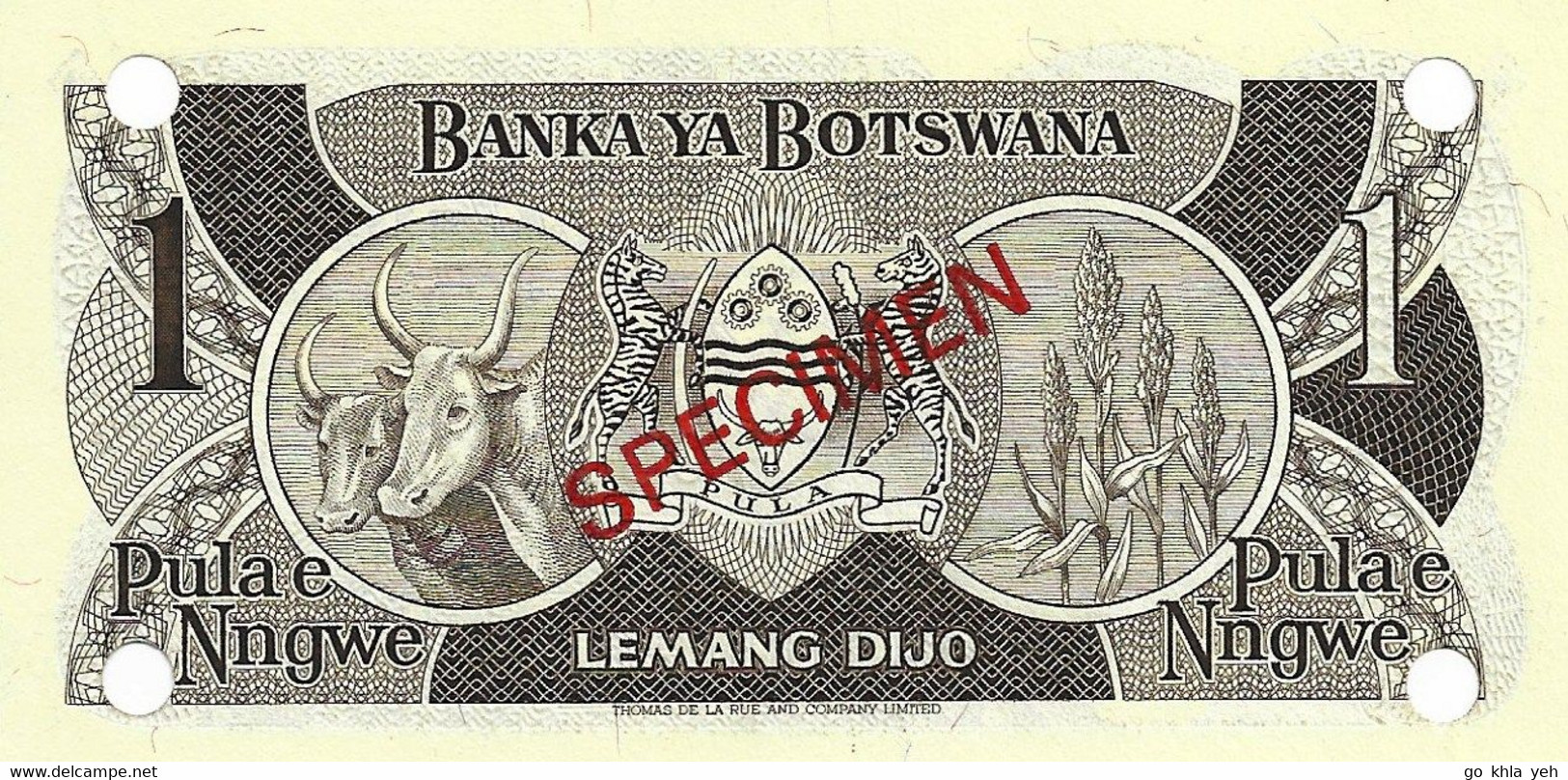 BOTSWANA 1983 1 Pula (A/1 000000) - P06s  Neuf - UNC - Botswana