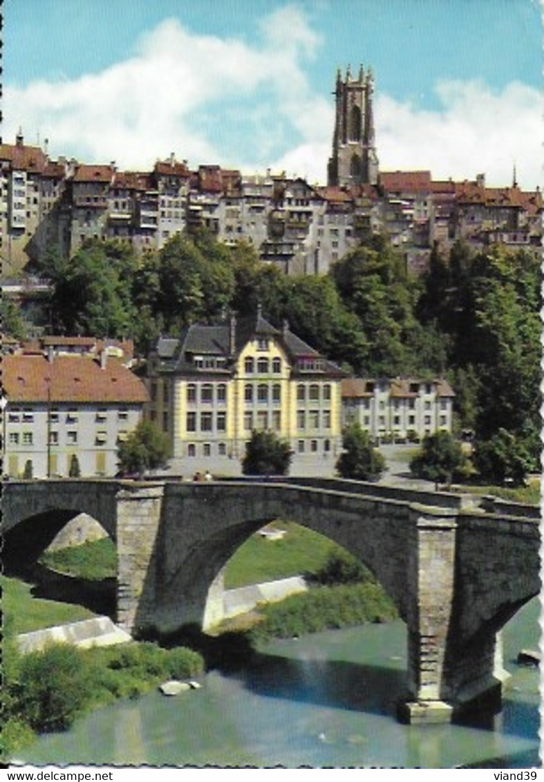 Fribourg - Le Pont St Jean Et Vue Générale - Fribourg