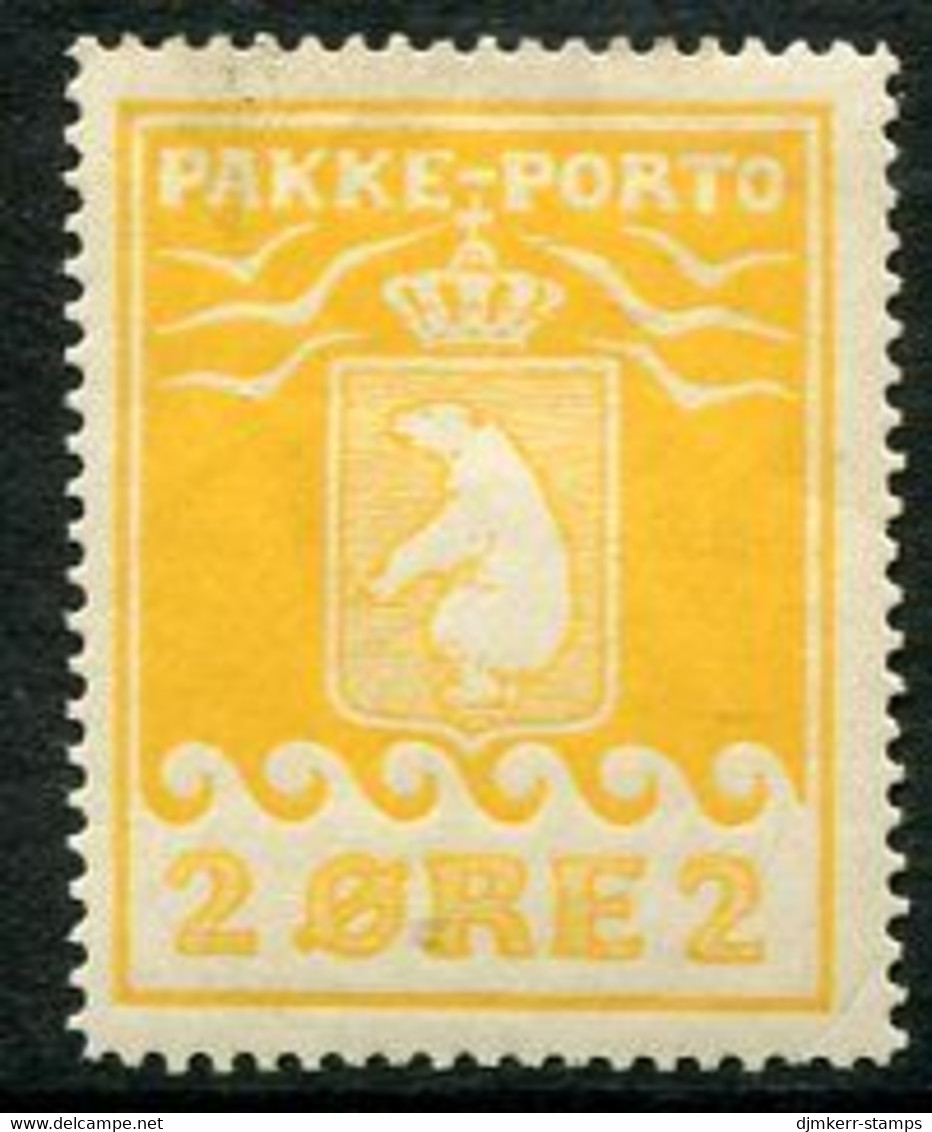 GREENLAND 1915 Parcel Post 2 Øre LHM / *.   Michel 5A; SG P5A - Paquetes Postales