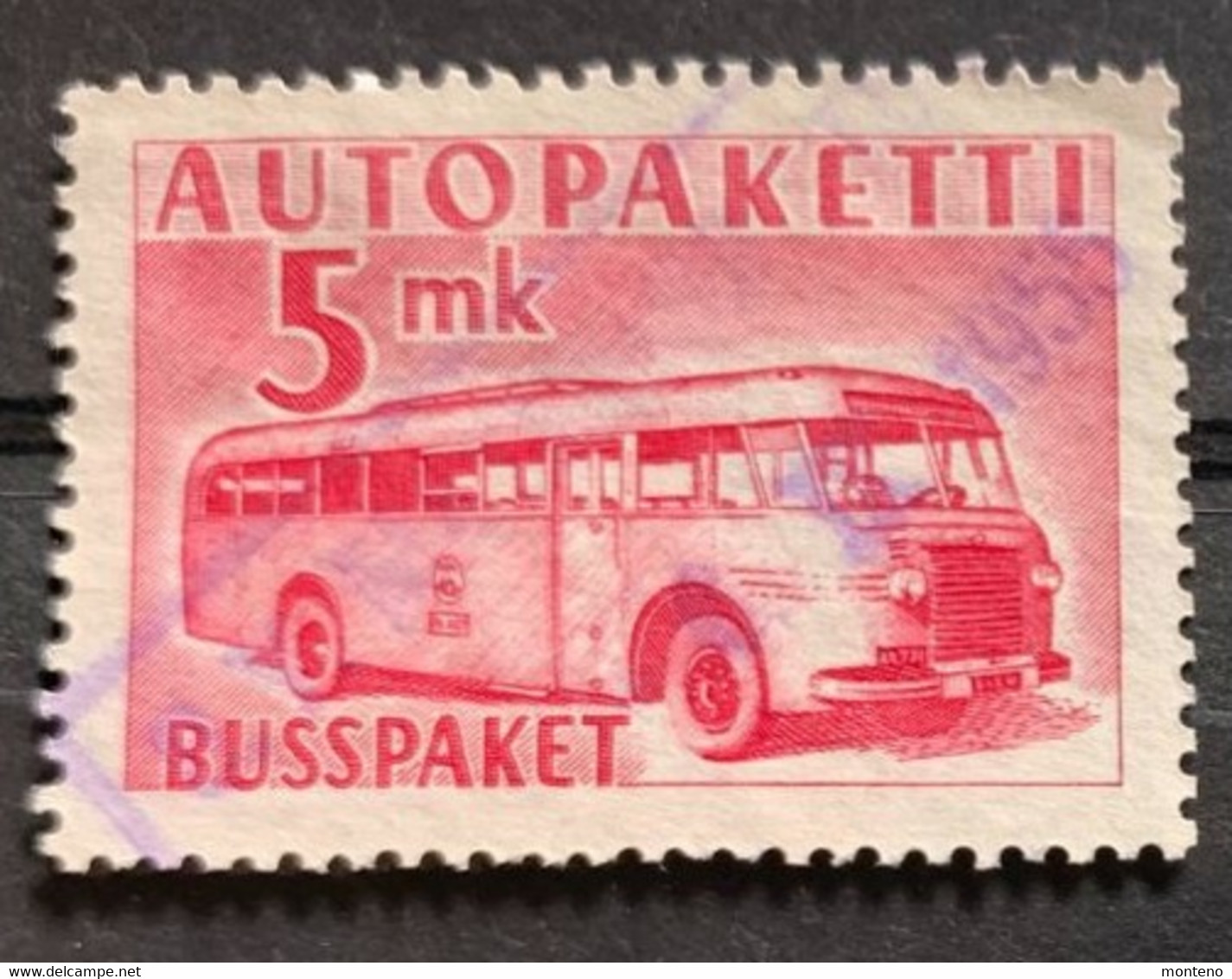 Finlande 1952/7   Y Et T 6  O - Colis Par Autobus