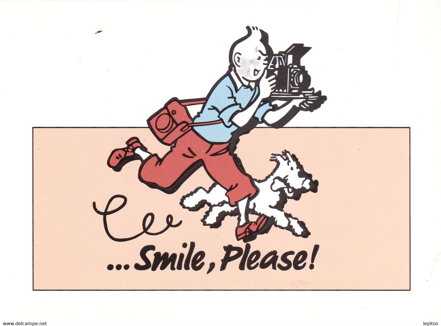 Carte Postale "TINTIN Et Milou  -....Smile , Please !"  Pas Circulée - Hergé