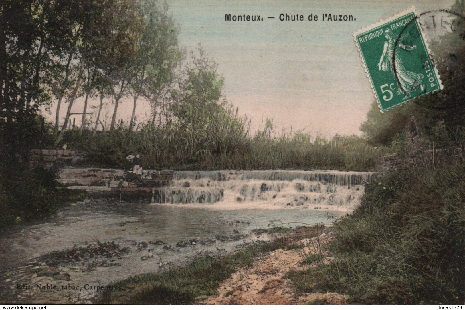 84 / MONTEUX /CHUTE DE L AUZON / TRES JOLIE CARTE COLORISEE - Monteux