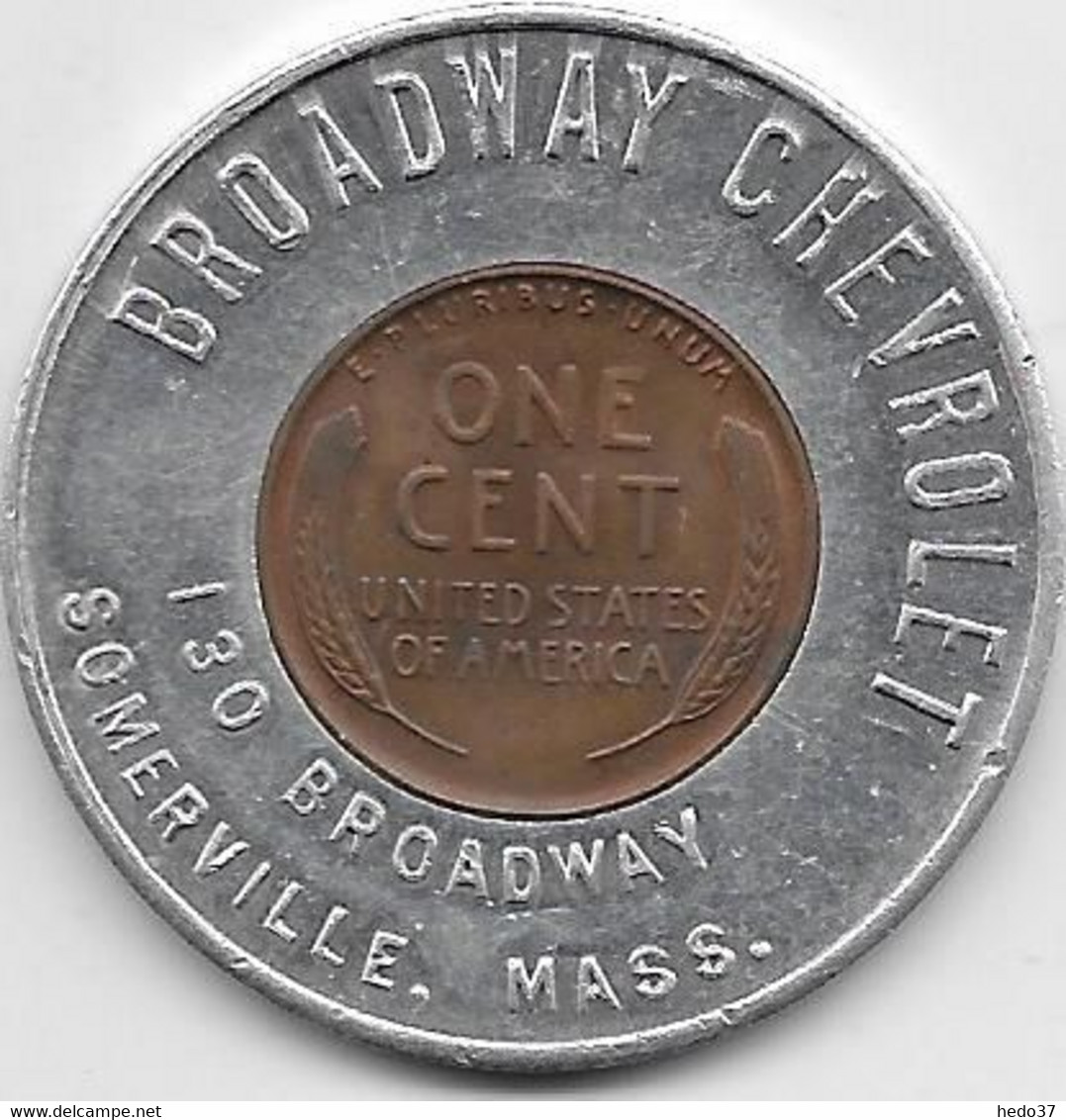 Etats Unis - 1 Cent Broadway Chevrolet - 1941 - TTB - Otros & Sin Clasificación