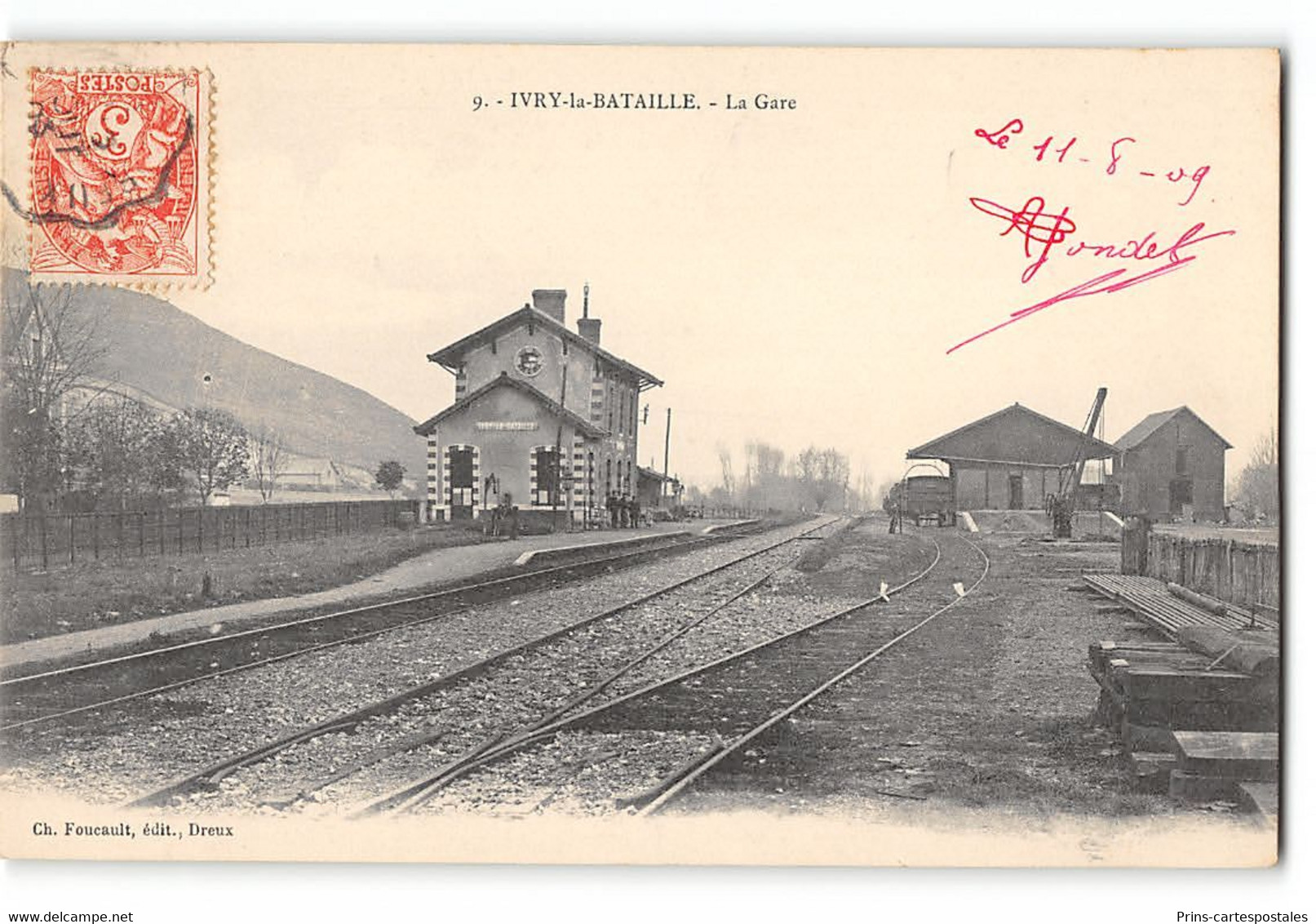 CPA 27 Ivry-la-Bataille - La Gare - Ivry-la-Bataille