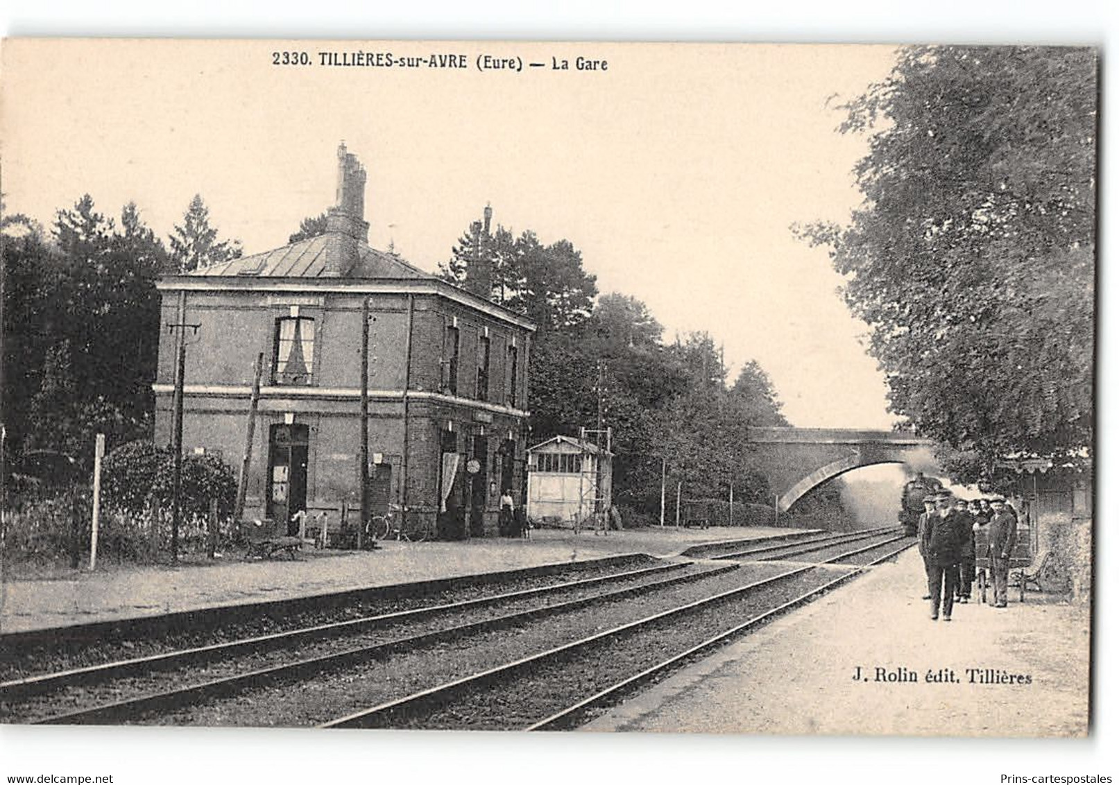 CPA 27 Tillières-sur-Avre - La Gare - Tillières-sur-Avre