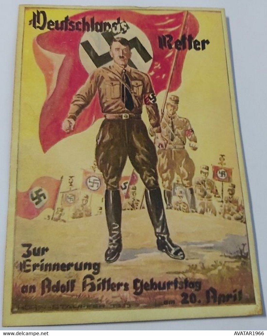 WW2 GERMAN THIRD REICH POSTCARD POSTED - 1939-45