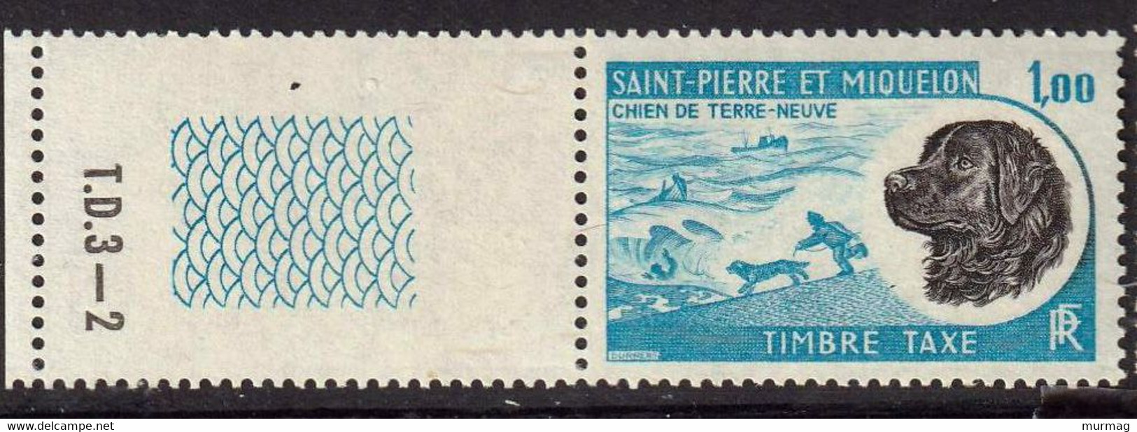 ST-PIERRE-ET-MIQUELON - Faune, Chien De Terre-Neuve - Y&T Tbre-taxe N° 77-79-80-81 - 1973 - Otros & Sin Clasificación