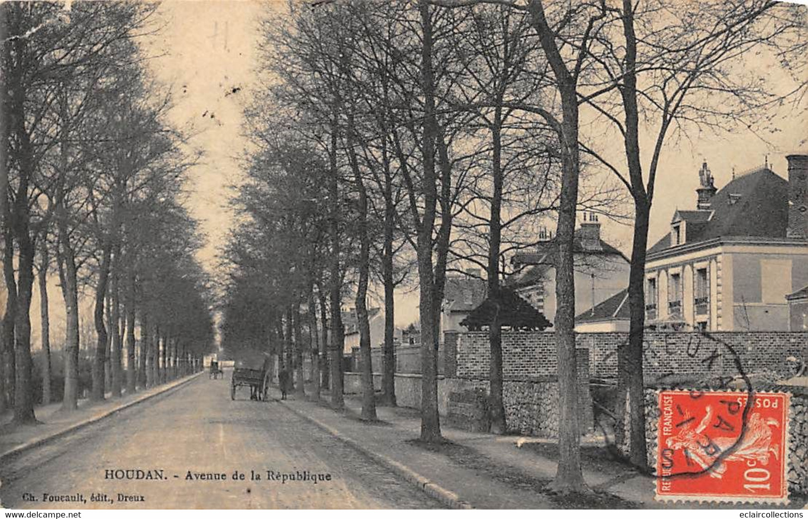 Houdan        78         Avenue De La République        (voir Scan) - Houdan