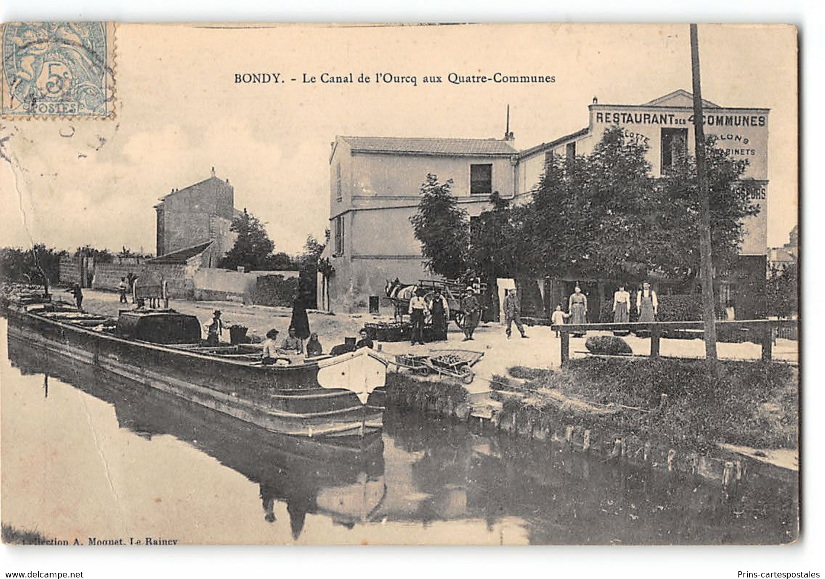 CPA 93 Bondy - Le Canal De L'Ourcq Aux Quatres-Communes - Bondy