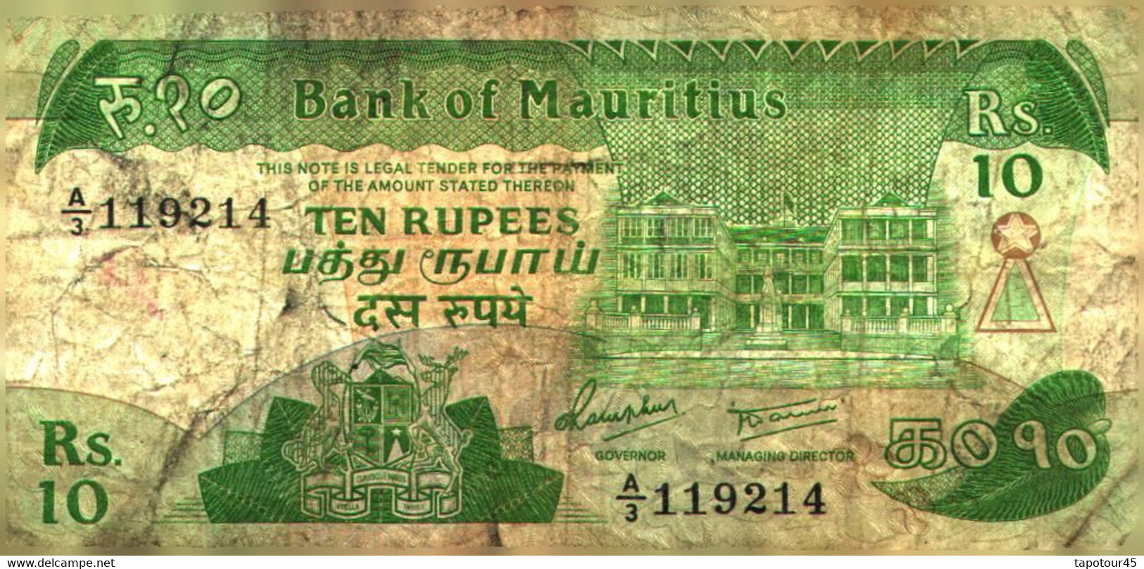 Billet > Mauritanie > 10 Rupee   "3 Billets " - Mauritanië