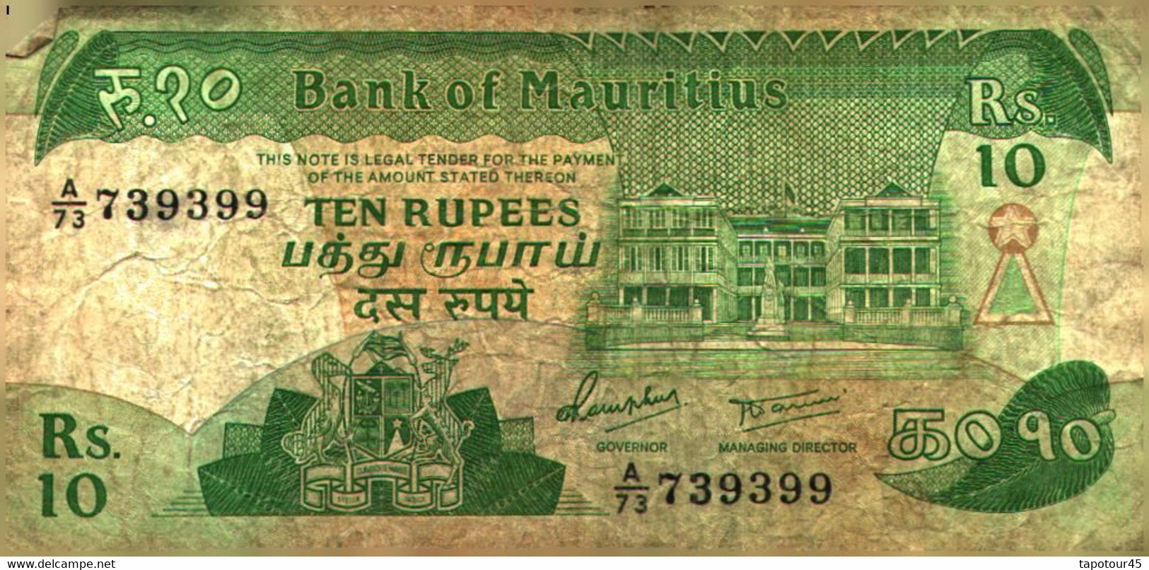 Billet > Mauritanie > 10 Rupee   "3 Billets " - Mauritania