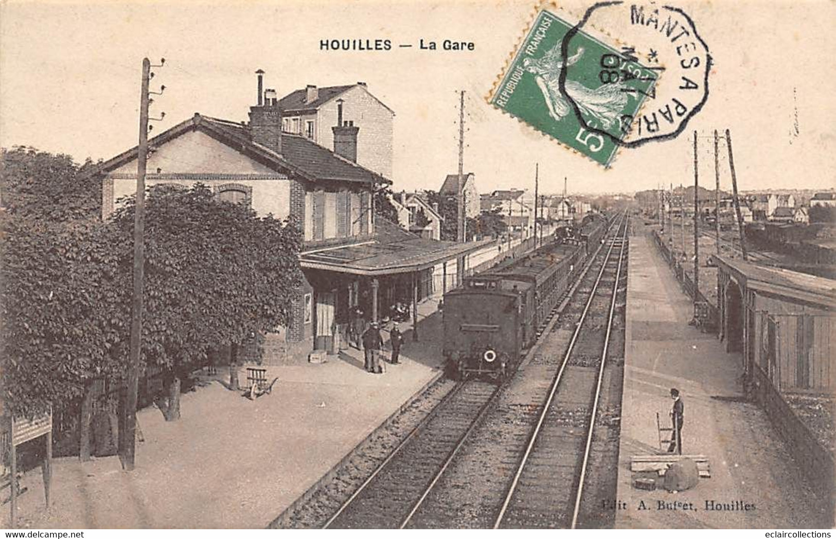 Houilles         78          Intérieur De La Gare     - 1 -        (voir Scan) - Houilles