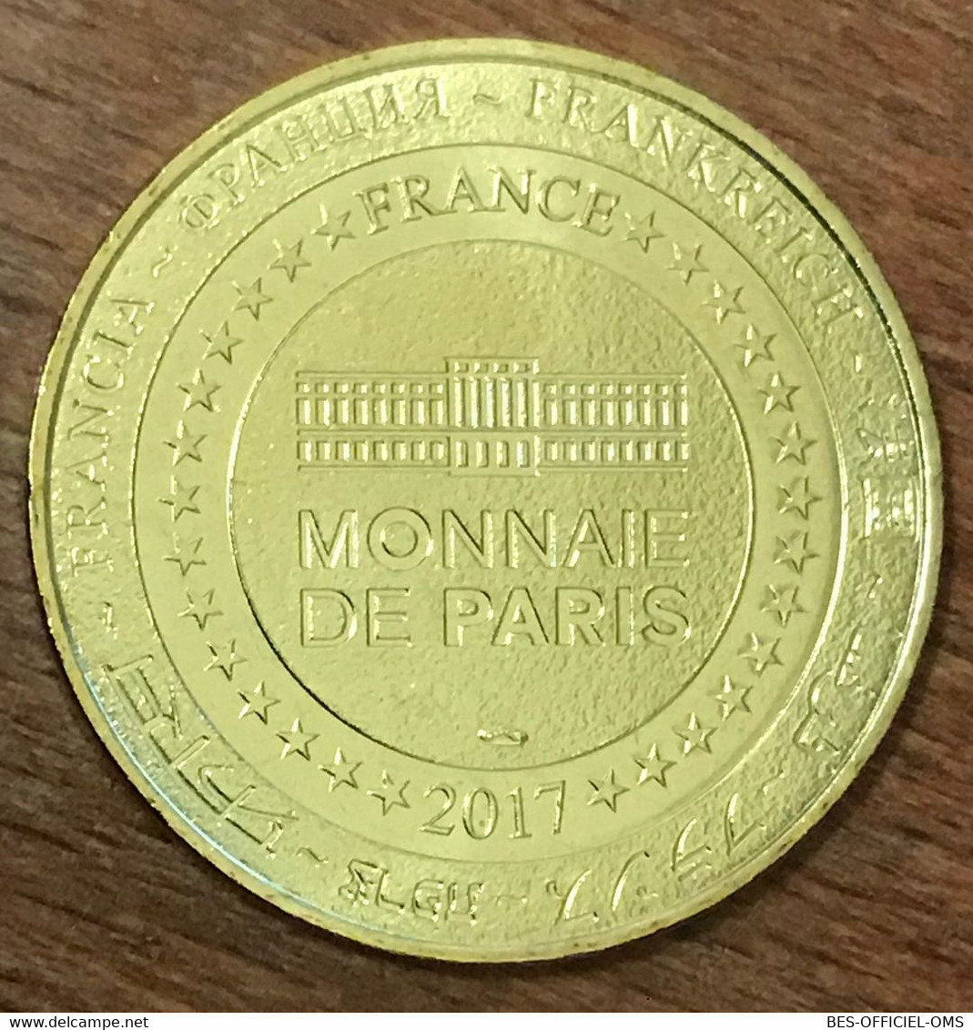 37 LE DONJON DE LOCHES MDP 2017 MEDAILLE SOUVENIR MONNAIE DE PARIS JETON TOURISTIQUE MEDALS COINS TOKENS - 2017