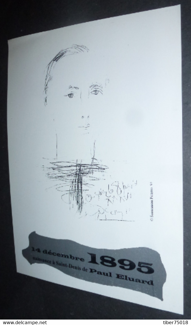 Carton Souple Invitation Exposition "Visages D'Eluard" Musée D'Art Et D'Histoire De Saint-Denis - Illustration : Picasso - Picasso