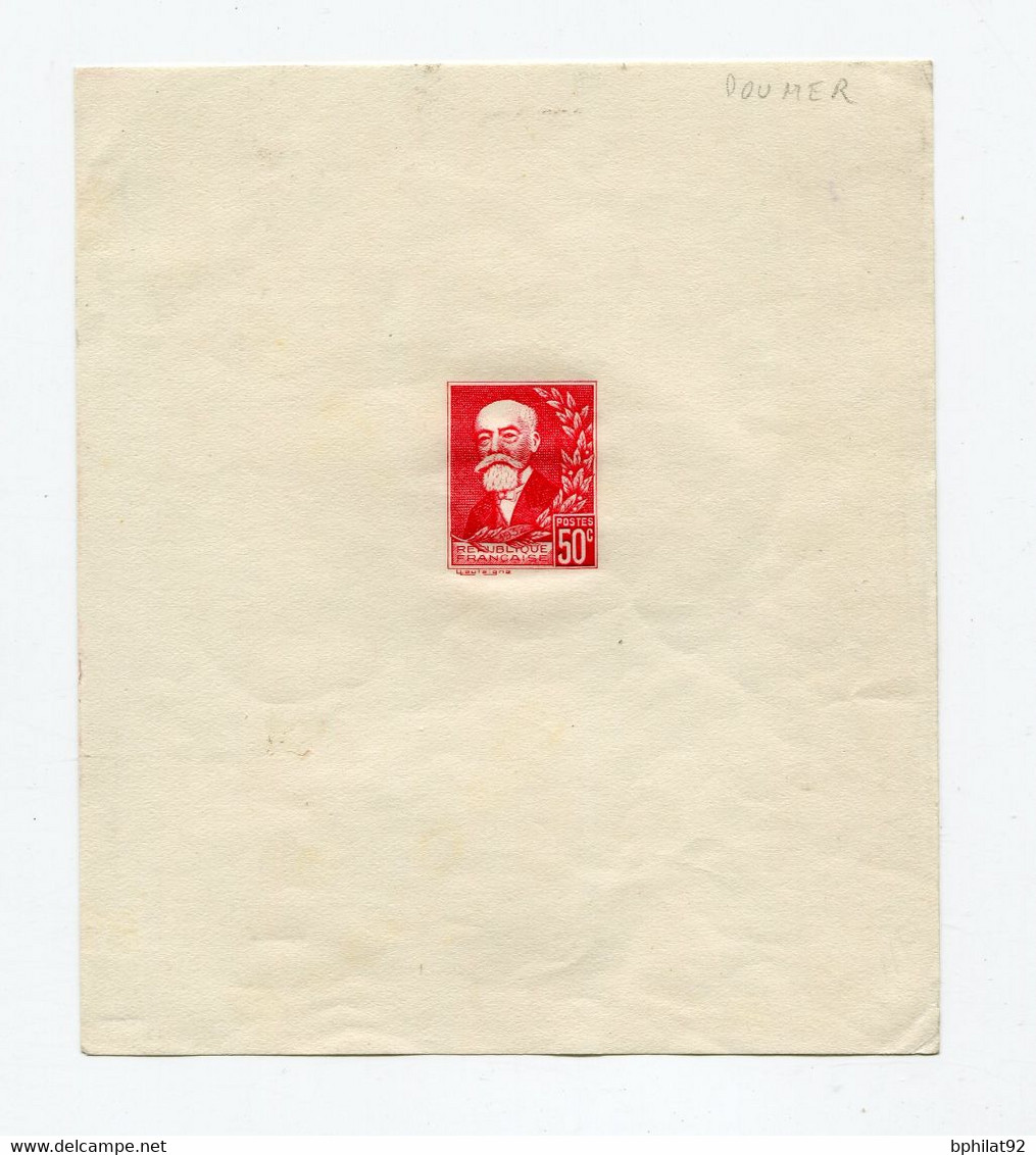 !!! EPREUVE DU 50C ROUGE PAUL DOUMER PROJET NON ADOPTE - Artist Proofs