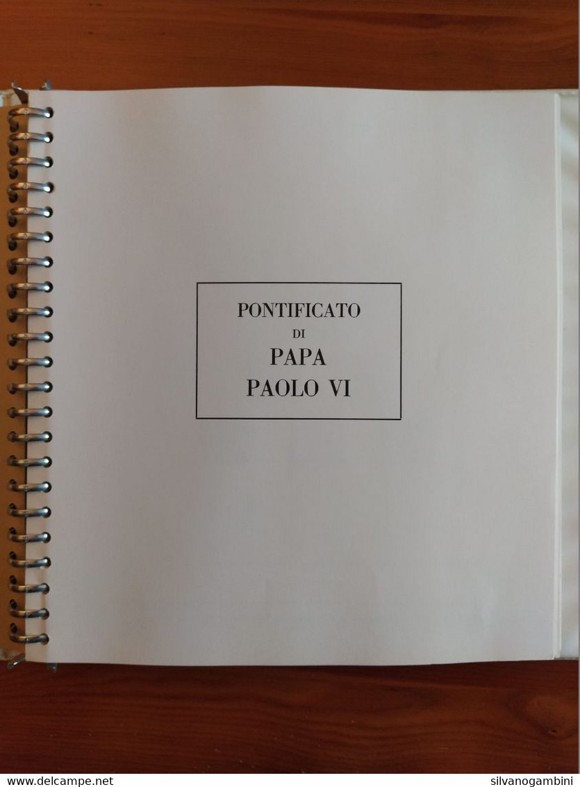 ALBUM FRANCOBOLLI PONTIFICATO DI PAPA PAOLO VI E GIOVANNI PAOLO II DAL 1963 AL 1978 - Collections