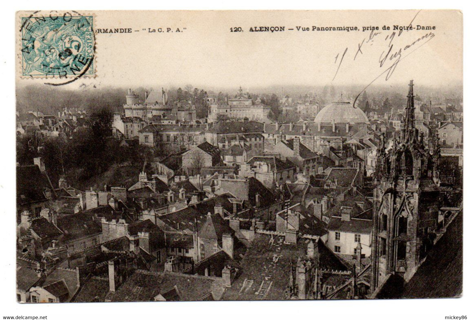ALENCON --1906--- Vue Panoramique Prise De Notre-Dame...........à  Saisir - Alencon