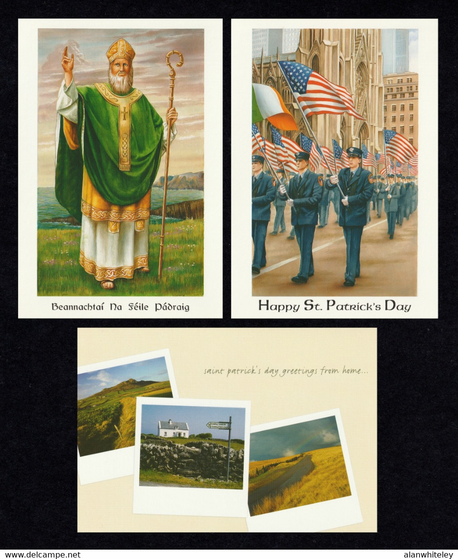 IRELAND 2003 St Patrick's Day: Set Of 3 Greeting Cards With Pre-Paid Envelopes MINT/UNUSED - Interi Postali