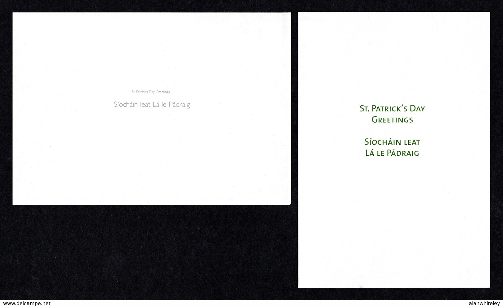 IRELAND 2005 St Patrick's Day: Set Of 2 Greeting Cards With Pre-Paid Envelopes MINT/UNUSED - Interi Postali