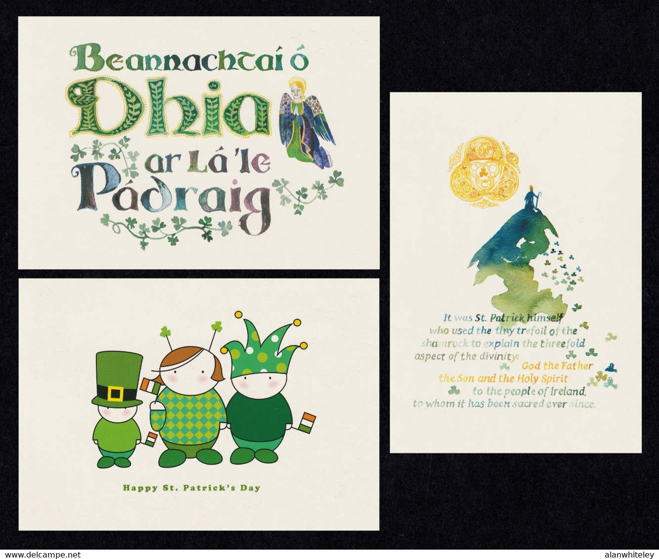 IRELAND 2006 St Patrick's Day: Set Of 3 Pre-Paid Postcards MINT/UNUSED - Postal Stationery