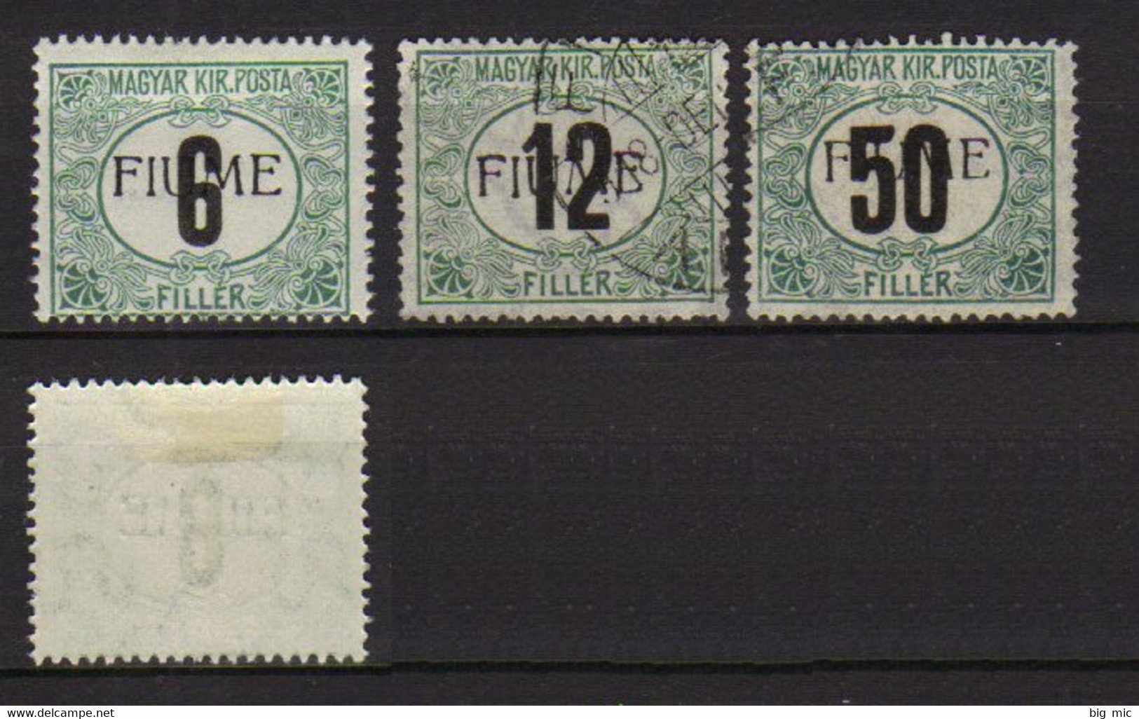 ITALY 1918 FIUME Postage Due Overprinted Mint/Used  (Sa.1/3) - Fiume & Kupa