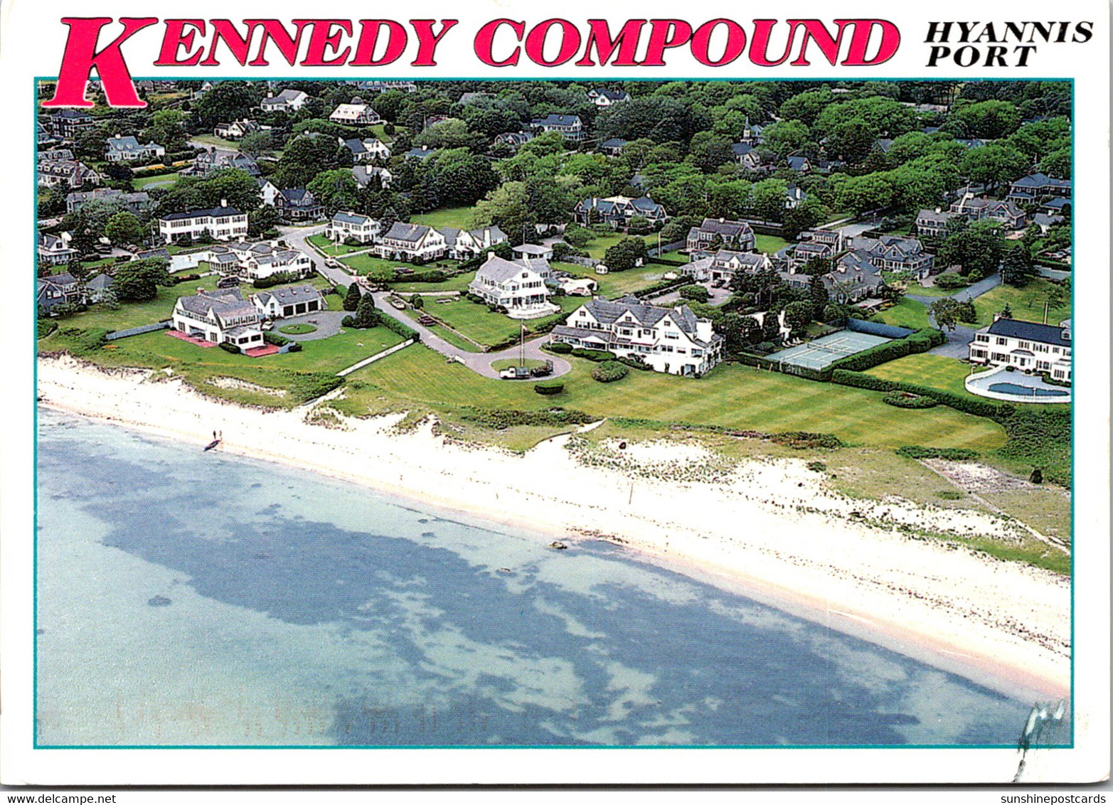 Massachusetts Cape Cod Hyannis Port Aerial View Of The Kennedy Compound 2004 - Cape Cod