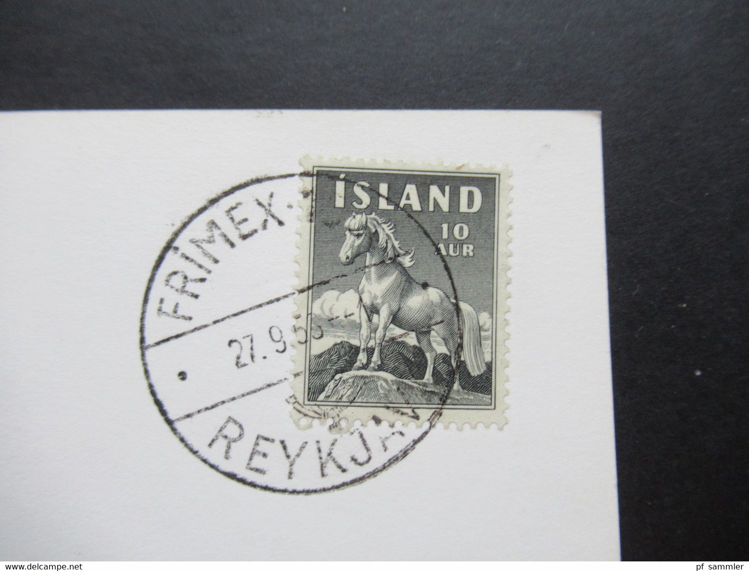 Island Echtfoto AK Kinder Mit Briefmarkenalbum Frimerkjasyningin Frimex 1958 Reykjavik First Day Issue Utgafudagur - Storia Postale