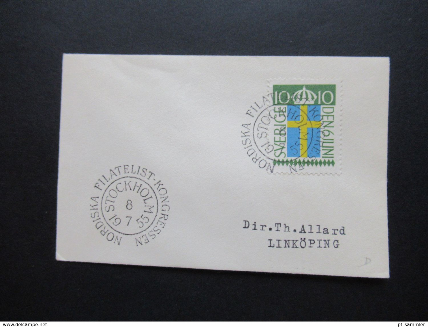 Schweden 1942 - 1955 kleine Belege mit Sonderstempel insgesamt 14 kleine Briefchen! Interessanter Posten!