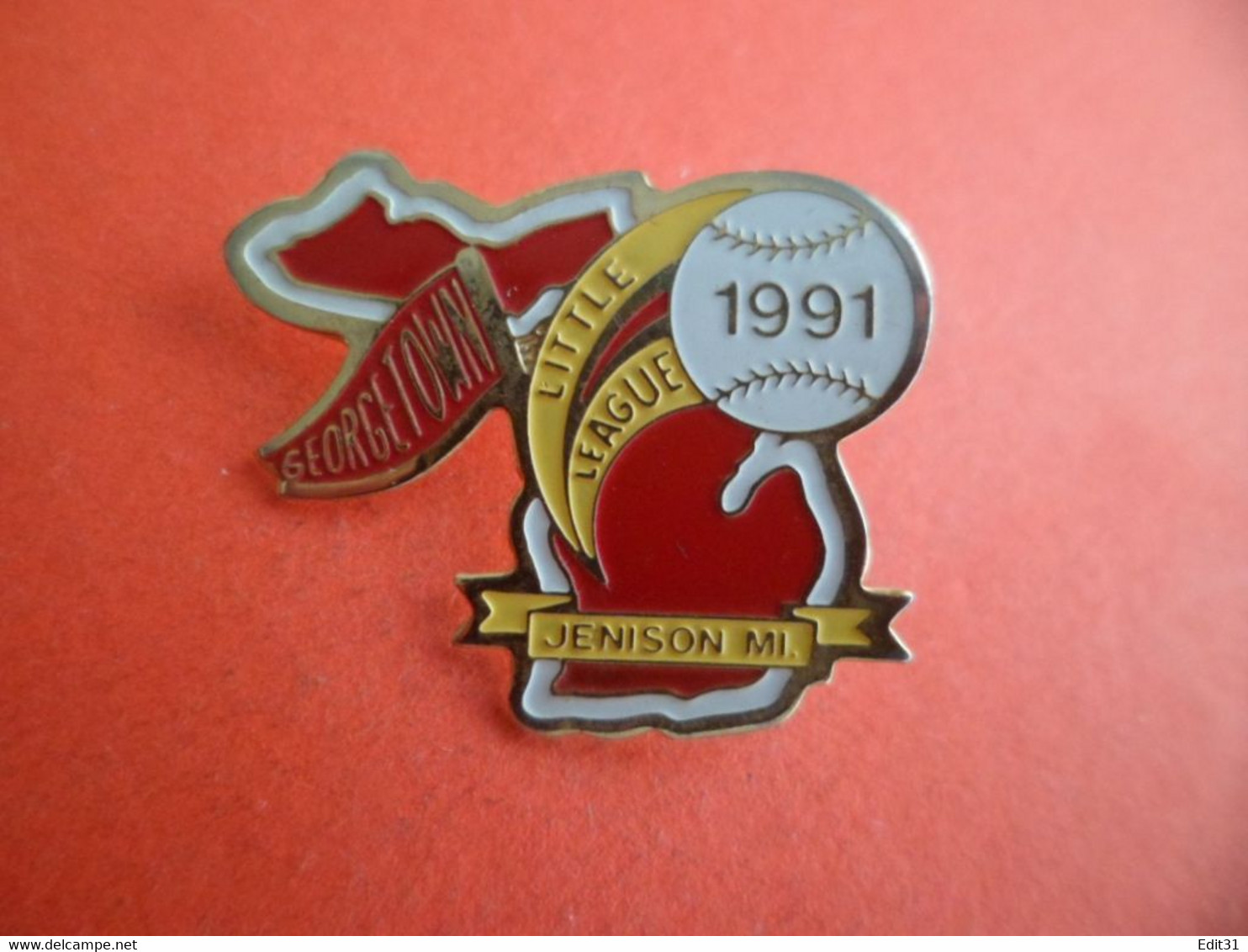 Pins - Email - Sport - Baseball - 1991 Georgetown Little League  JENISON MI - - Baseball