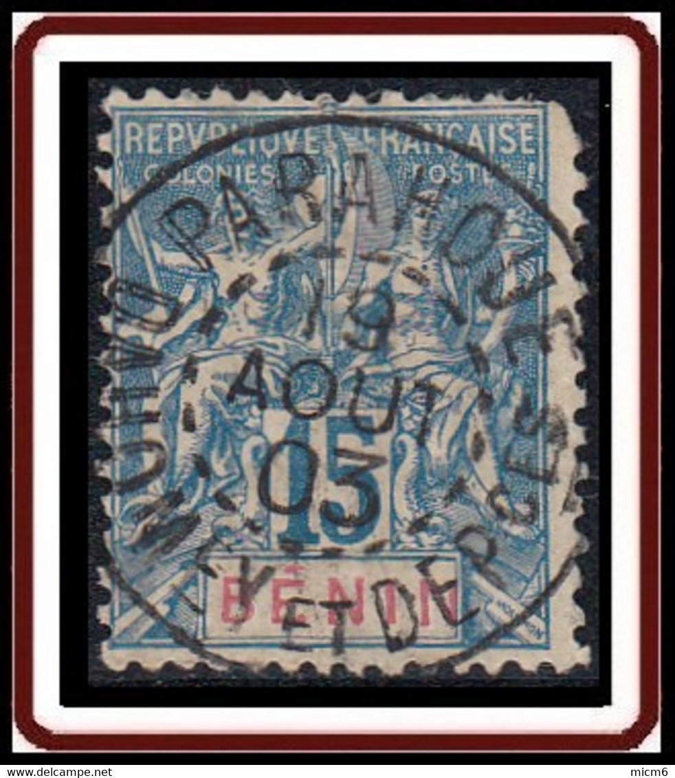 Benin - N° 38 (YT) N° 35 (AM) Oblitéré De Parahoue (1903). Angle Abimé. - Used Stamps