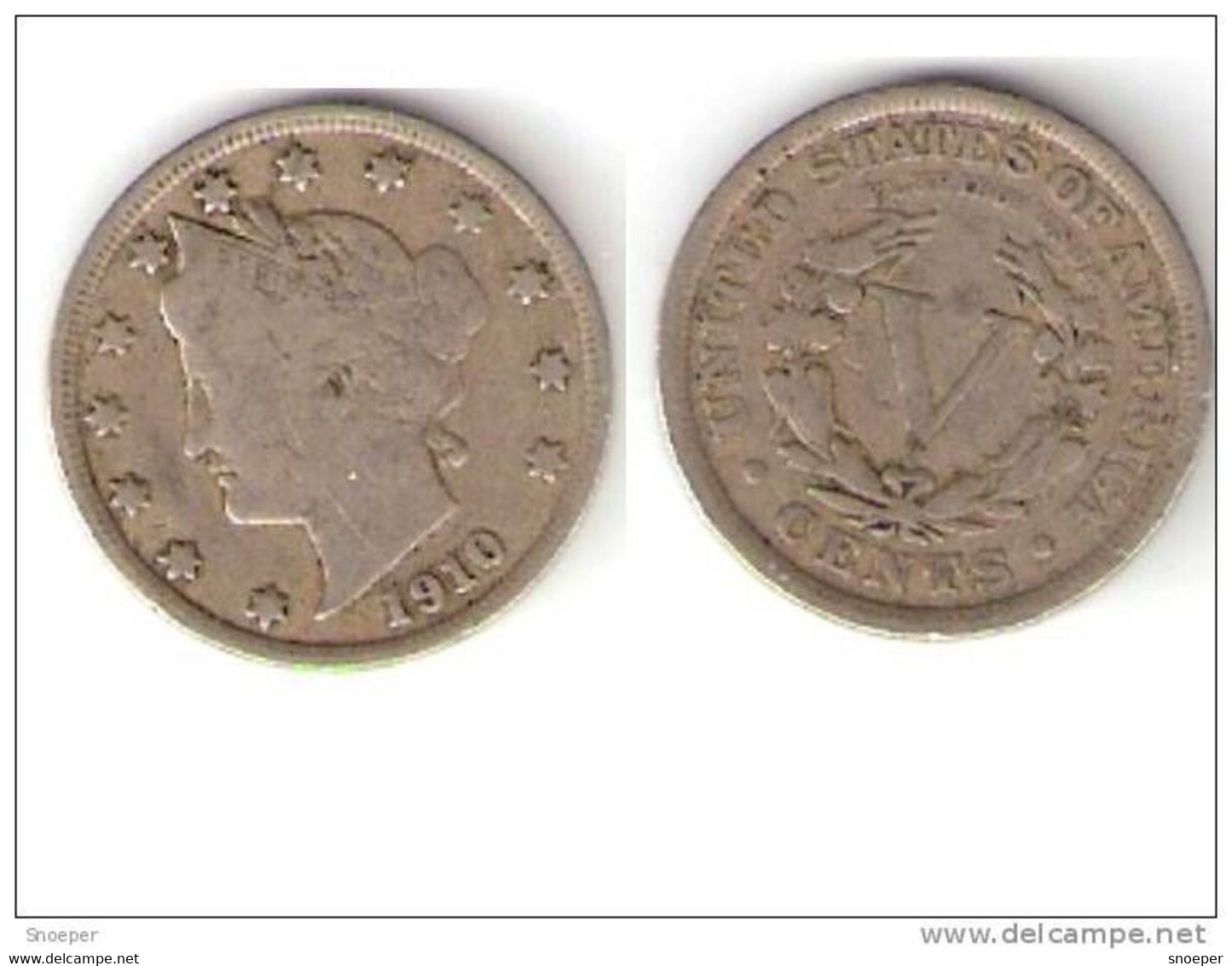 Usa,5 Cents 1910,km112,fr+ - 1883-1913: Liberty