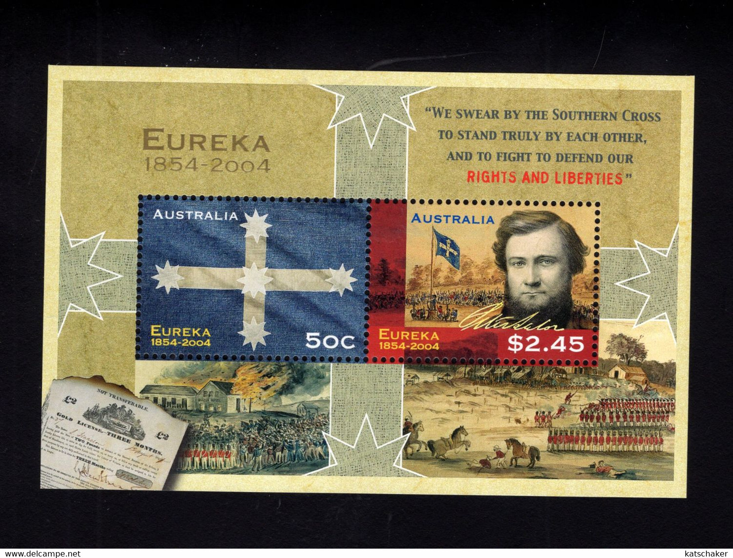 1185073681 2004  (XX) SCOTT  2255C POSTFRIS MINT NEVER HINGED POSTFRISCH  - EUREKA STOCKADE 150TH ANNIV - Sonstige & Ohne Zuordnung