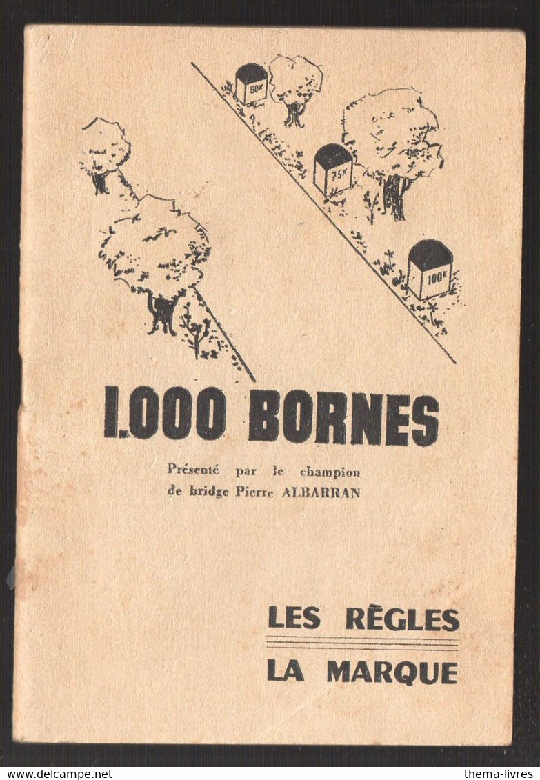 (jeux)  Règle Et Marque Du Jeu  1000 BORNES (PPP26788) - Jeux De Société