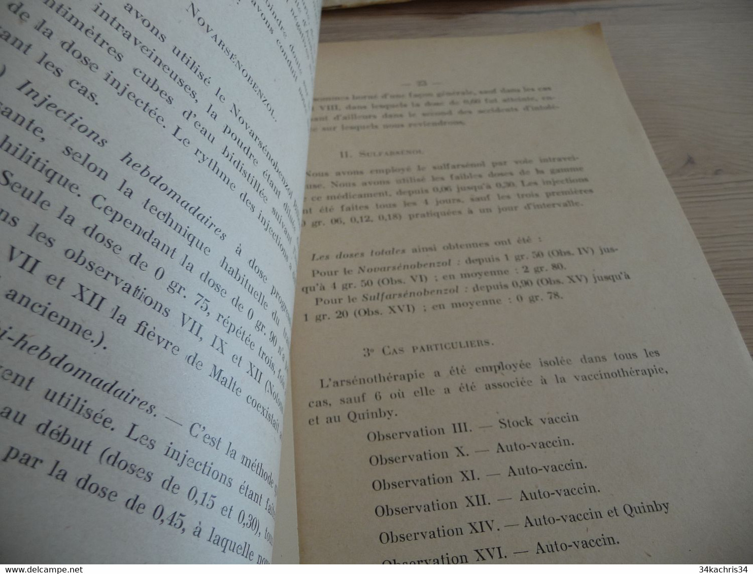 Médecine Docteur René Gourgas Contribution à l'étude du traitement de la fièvre de Malte 83p Montpellier vers 1930