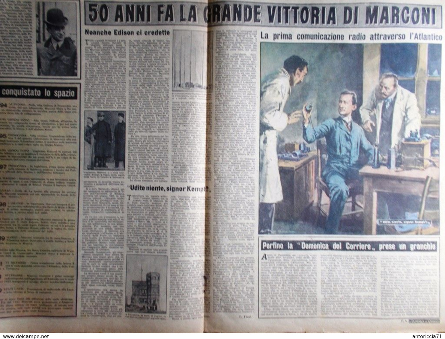 Articolo Del 1951 La Grande Vittoria Di Guglielmo Marconi Zibaldone Ottocento - Sonstige & Ohne Zuordnung