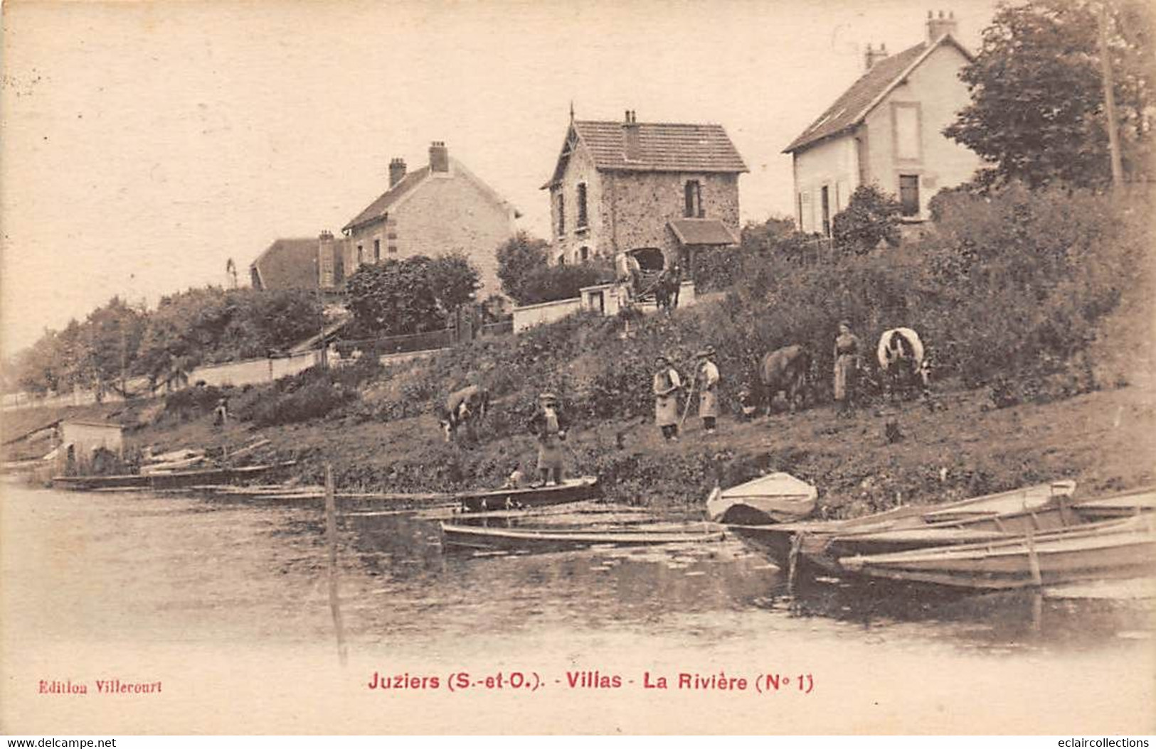 Juziers     78           Villas Et La Rivière     (voir Scan) - Otros & Sin Clasificación