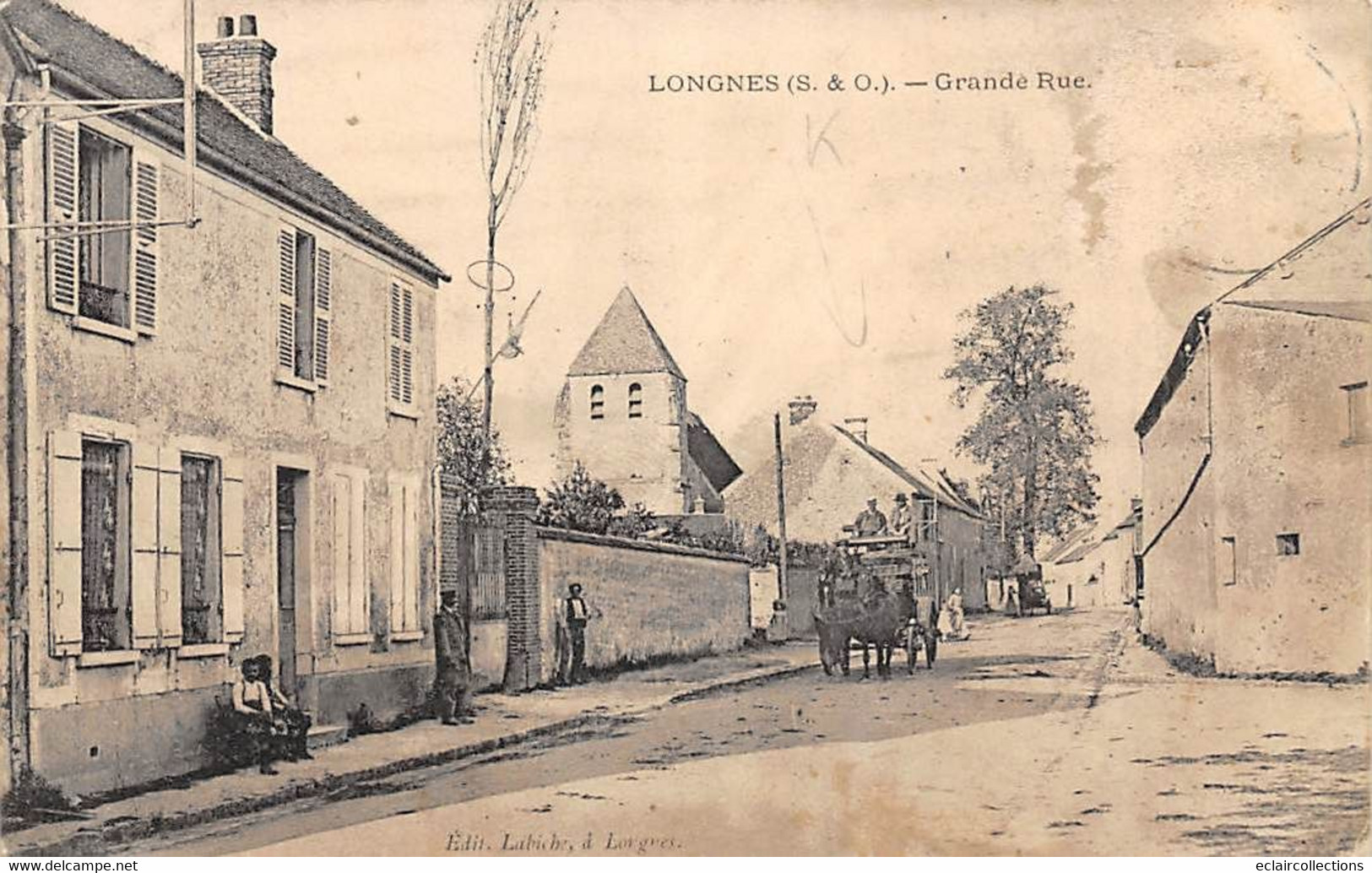 Longnes     78            Grande Rue      (voir Scan) - Andere & Zonder Classificatie