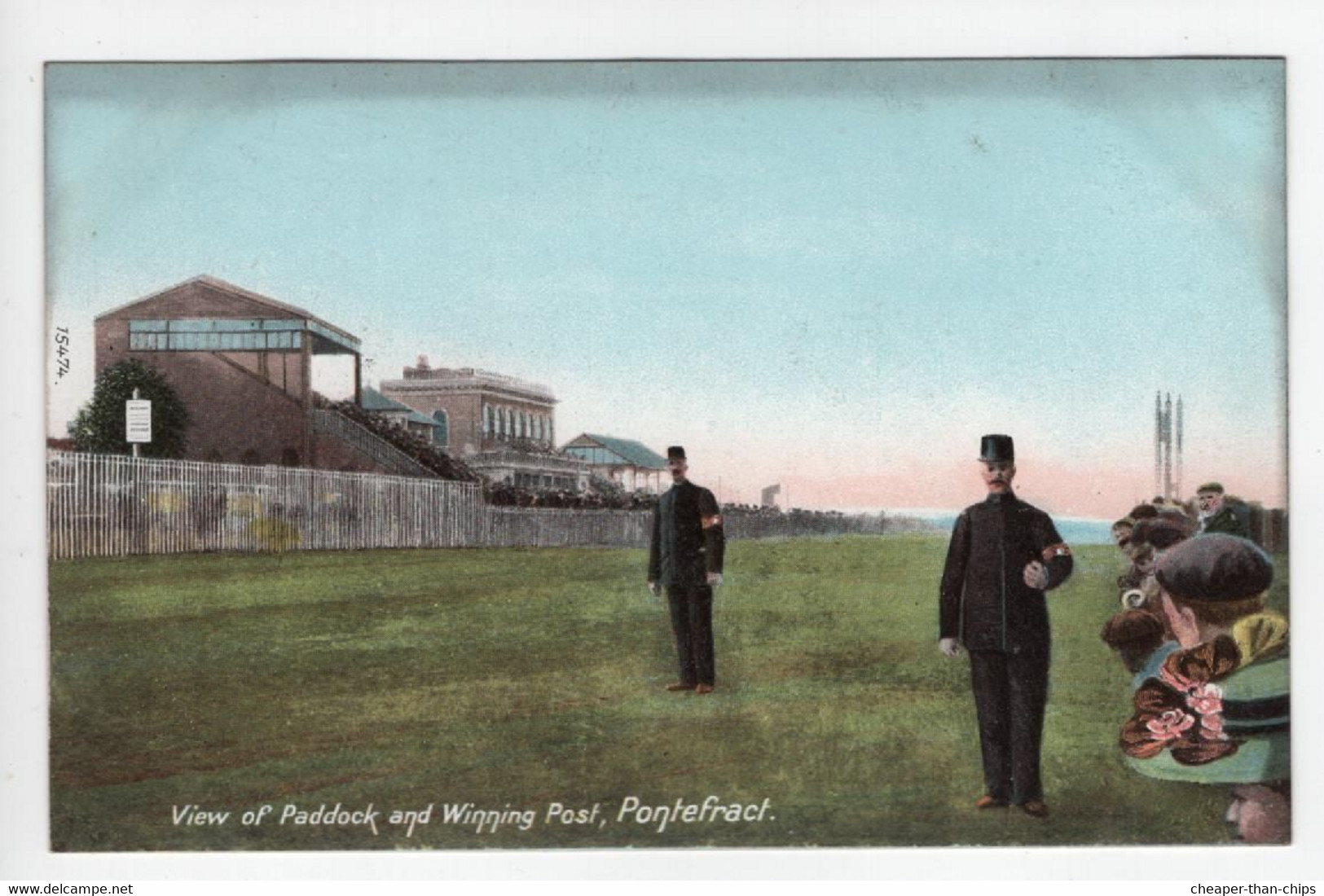PONTEFRACT - View Of Paddock And Winning Post - Wrench 15474 - Race Course - Police - Other & Unclassified