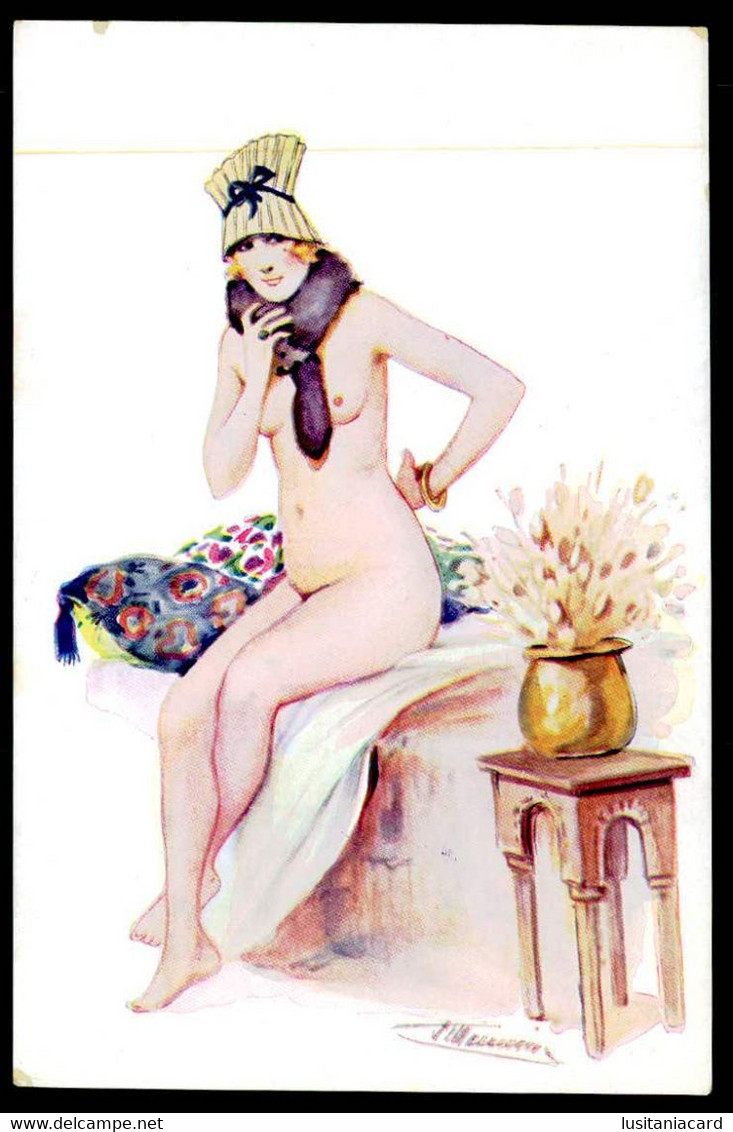 FRANCE - ILLUSTRATEURS - «Suzanne Meunier»- Frileuse.(Ed. L. E.- Déposé.Paris Nº 501) Carte Postale - Meunier, S.